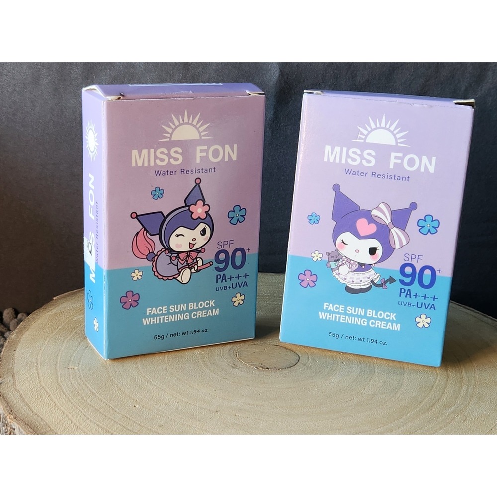 Lot Of 2~90 Spf HK Miss Fon Theme Keromi Sunscreen For Kids. New In Box!